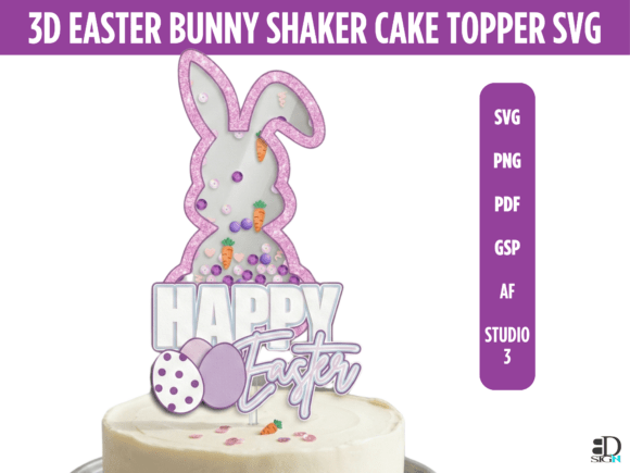 3D Easter Bunny Shaker Cake Topper SVG: A Strategic Asset for High-End Creations