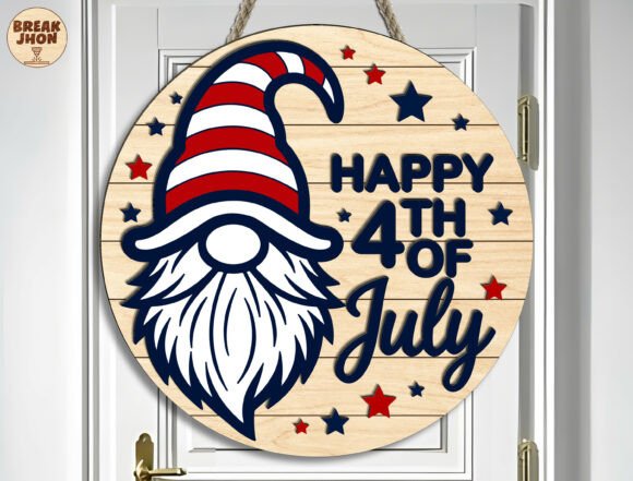 4th of July Gnome Sign Laser Cut SVG: A Complete Guide to Patriotic Decor