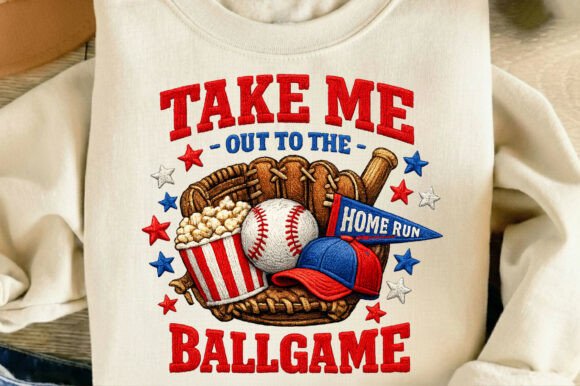 Baseball Take Me Out to the Ballgame Mom: A Comprehensive Guide to Faux Embroidery Sublimation Designs