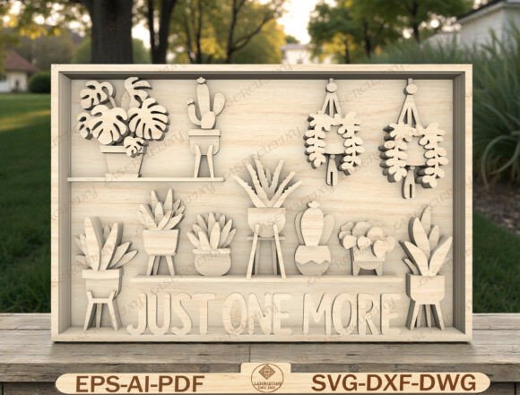 Bring the Greenhouse Vibe Home with a Plant Shelf Sign Laser Cut File