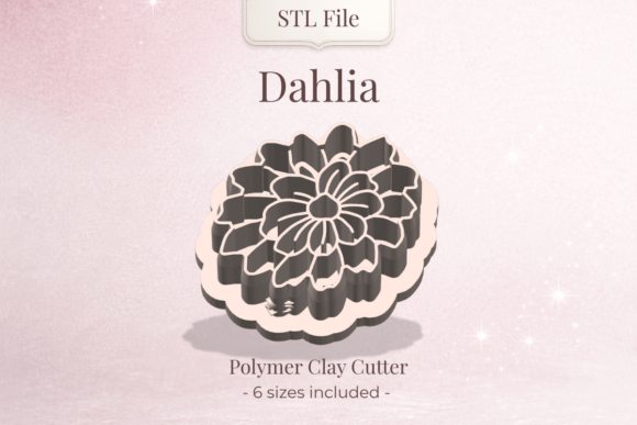 Clay Cutter STL – Dahlia Flower