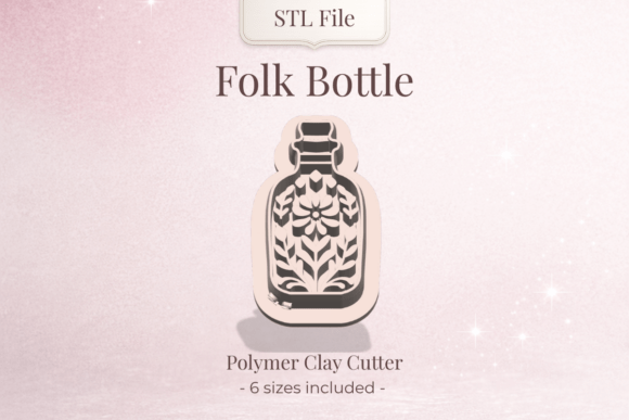 Clay Cutter STL – Folk Beach Earrings: Elevate Your Polymer Clay Jewelry