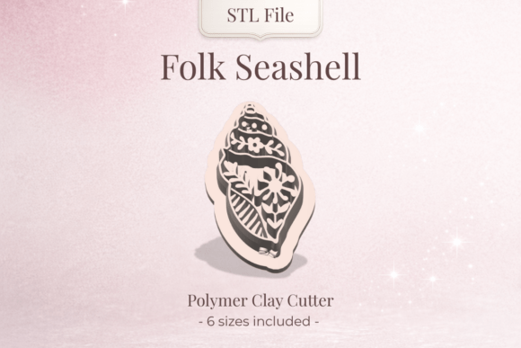 Clay Cutter STL – Folk Seashell