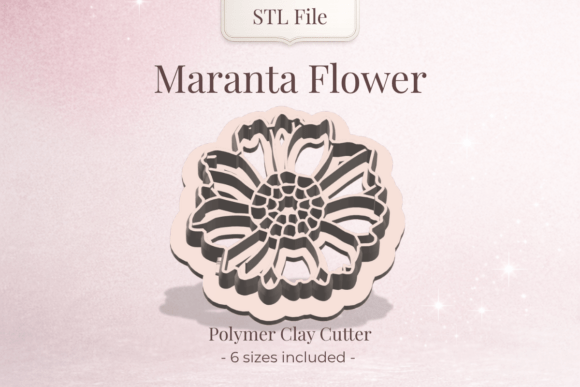 Clay Cutter STL – Maranta Flower