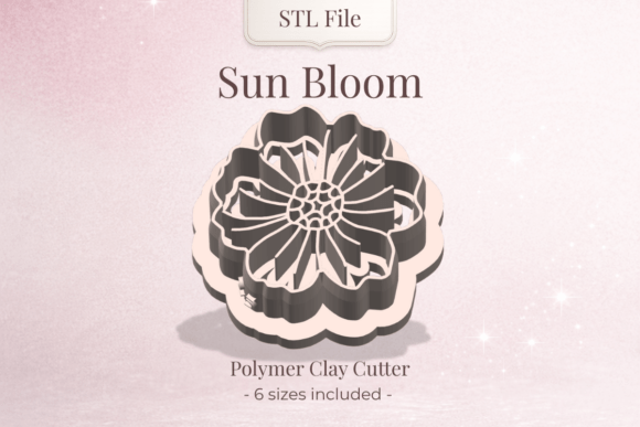 Clay Cutter STL – Sun Bloom Flower