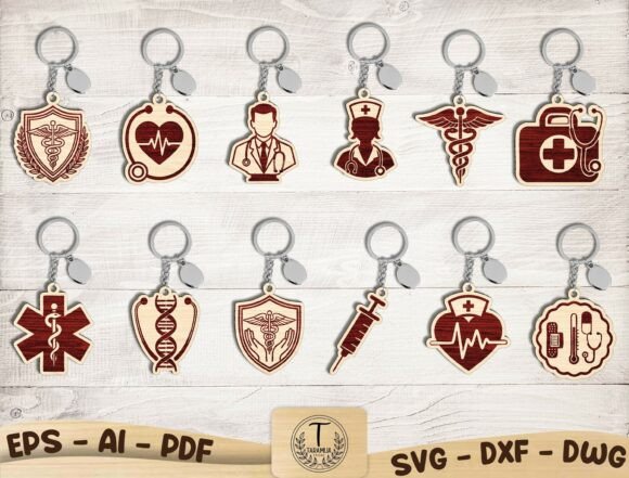 Crafting Meaningful Tributes: The Rise of the Medical Keychains Laser Cut SVG Bundle