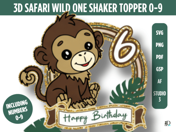 Elevating First Birthday Celebrations: The Rise of the 3D Safari Wild One Shaker Topper