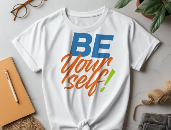 Embracing Authenticity in the Creator Economy: The Rise of the Be Yourself SVG PNG, Neon 3D Gradient