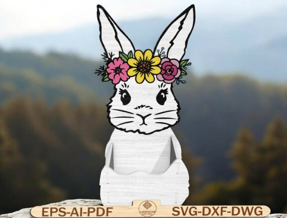 Farmhouse Spring Bunny Decor Laser Cut