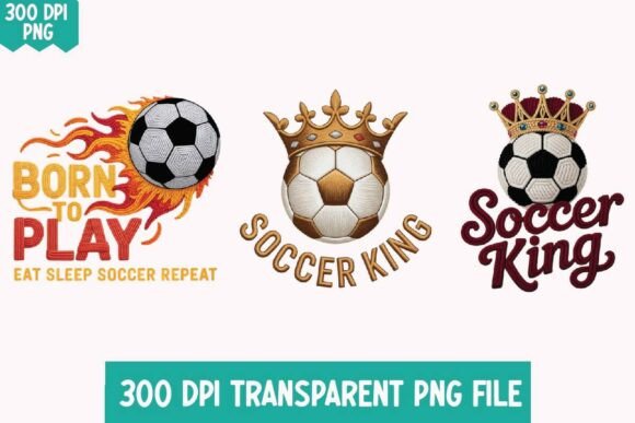 Faux Yarn Soccer Print PNG Typo Bundle: Redefining Textural Depth in Digital Sports Design
