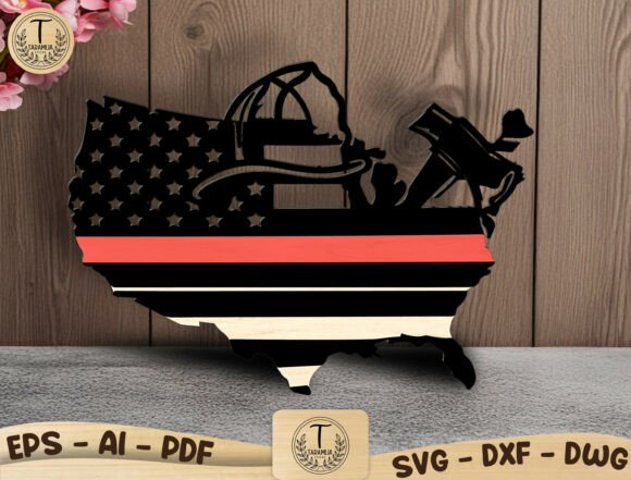 Firefighter USA Map Laser Cut File SVG: A Practical Evaluation