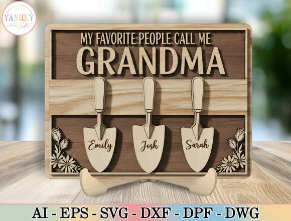 Personalized Grandma Garden Sign SVG
