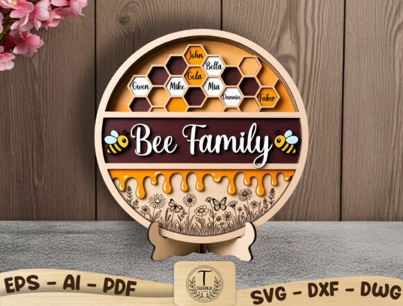 Personalized Honeycomb Family Sign SVG: A Modern Approach to Custom Home Decor