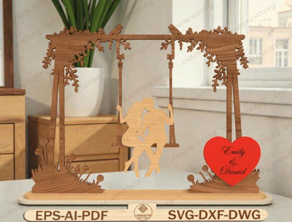 Personalized Wedding Gift Laser Cut File