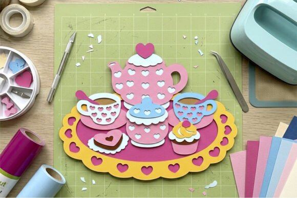 Rag Doll and Tea Party 3D SVG