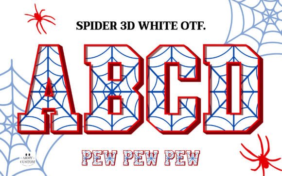 Spider 3d White: Weaving Intrigue into Modern Digital Typography