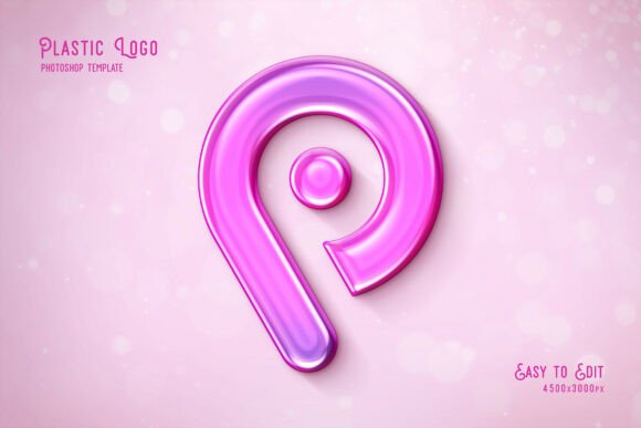 Transform Your Branding with the Ultimate Pink Plastic Logo Effect