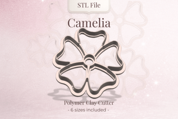 Unlocking Floral Elegance: The Clay Cutter STL – Camila Flower for Polymer Artists